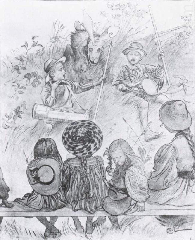Carl Larsson The Poachers china oil painting image
